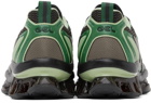 Asics Green & Brown Gel-Quantum Kinetic Sneakers