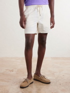 Polo Ralph Lauren - Straight-Leg Logo-Embroidered Cotton-Corduroy Drawstring Shorts - Neutrals