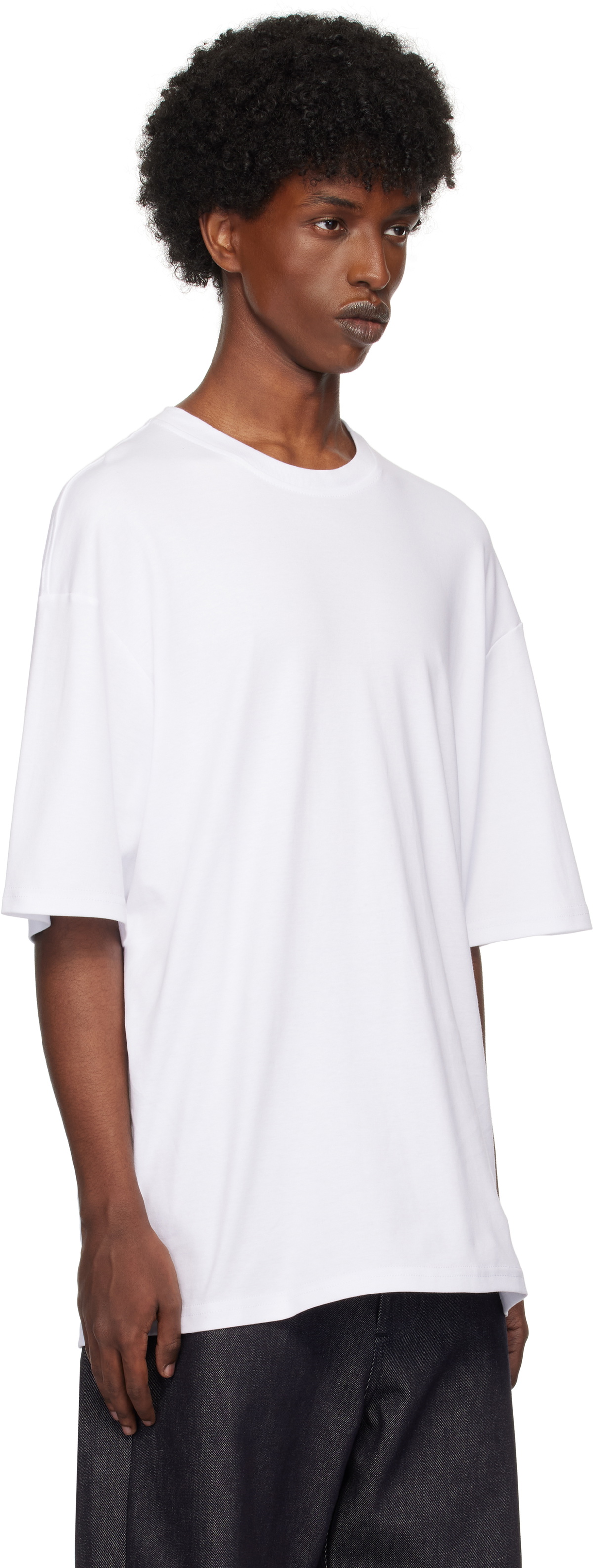 Lownn White Signature Crewneck T-shirt