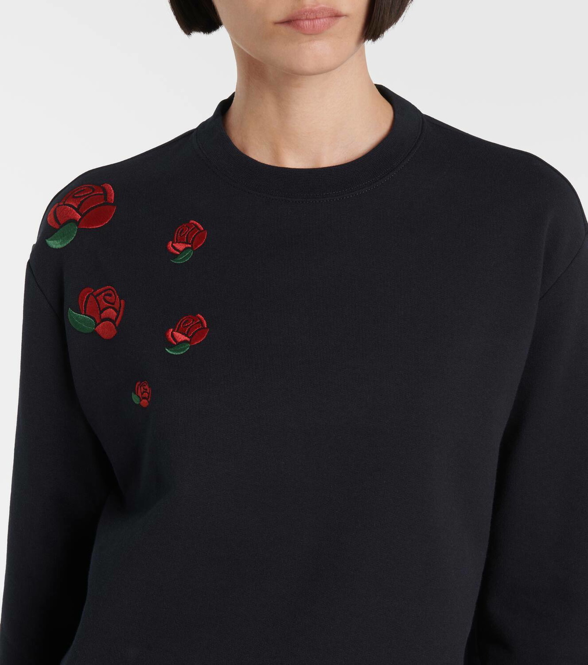 Thom Browne Embroidered cotton jersey sweatshirt