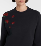 Thom Browne Embroidered cotton jersey sweatshirt