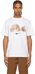 Palm Angels White Bear Sprayed Classic T-Shirt