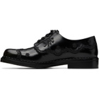 Simone Rocha Black Floral Lace Brogue Derbys