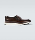 Berluti Fast Track leather penny loafers