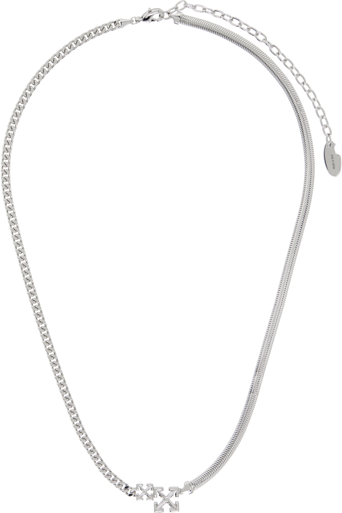 Off-White Double Arrow Necklace Off-White