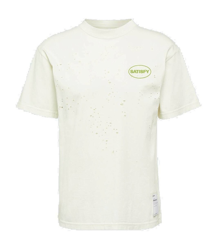 Photo: Satisfy Logo cotton jersey T-shirt