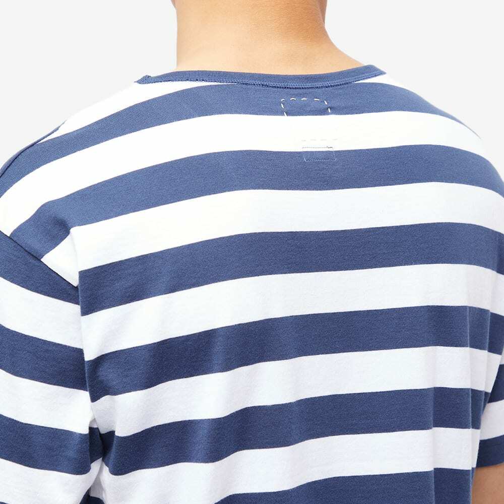 Visvim Men's Border Striped T-Shirt in Navy Visvim