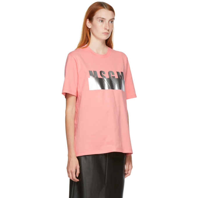 MSGM Pink Degrade T-Shirt MSGM