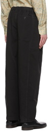 Lemaire Black Cotton Trousers