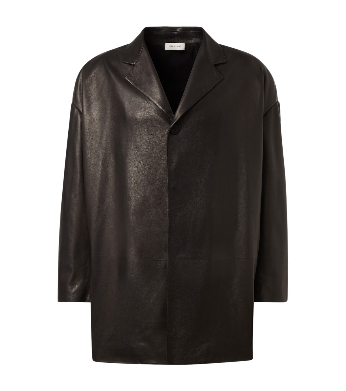 Fear Of God Men's Eternal Wool Lapelless Jacket in Black