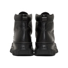 MSGM Black Chunky Lace-Up Boots