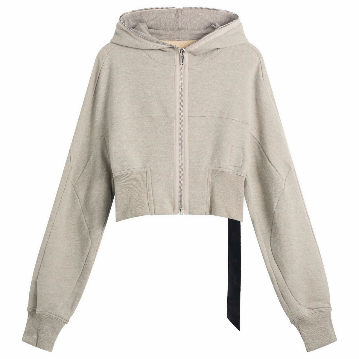 Rick Owens DRKSHDW Women's Collage Gimp Hoodie in Grey Melange