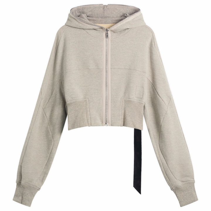 Photo: Rick Owens DRKSHDW Women's Collage Gimp Hoodie in Grey Melange
