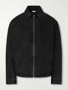 LOEWE - Logo-Embossed Paneled Denim Jacket - Black