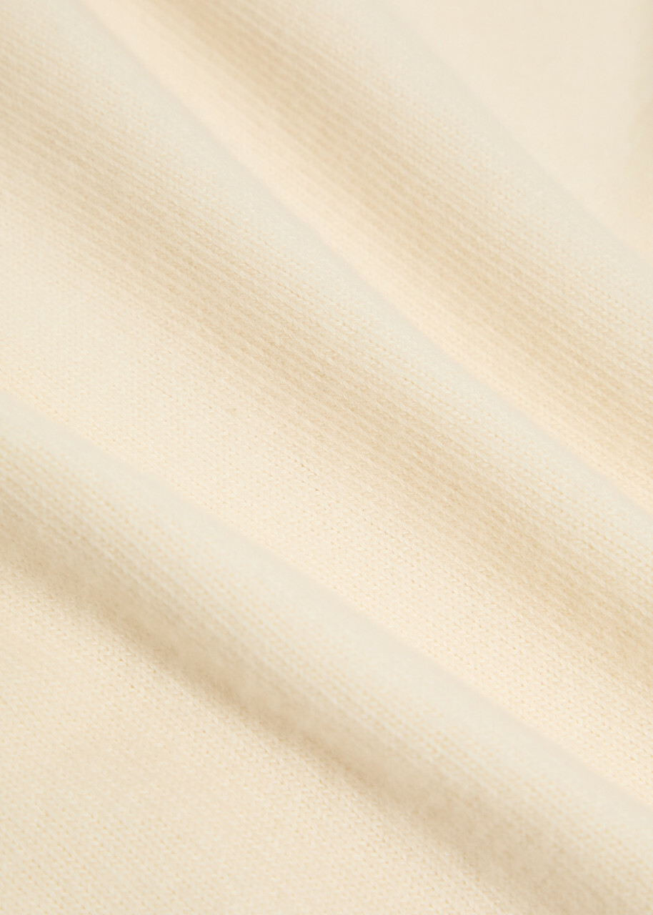 Reformation Iris Off-the-shoulder Knit top Beige