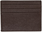 Thom Browne Brown Leather Card Holder