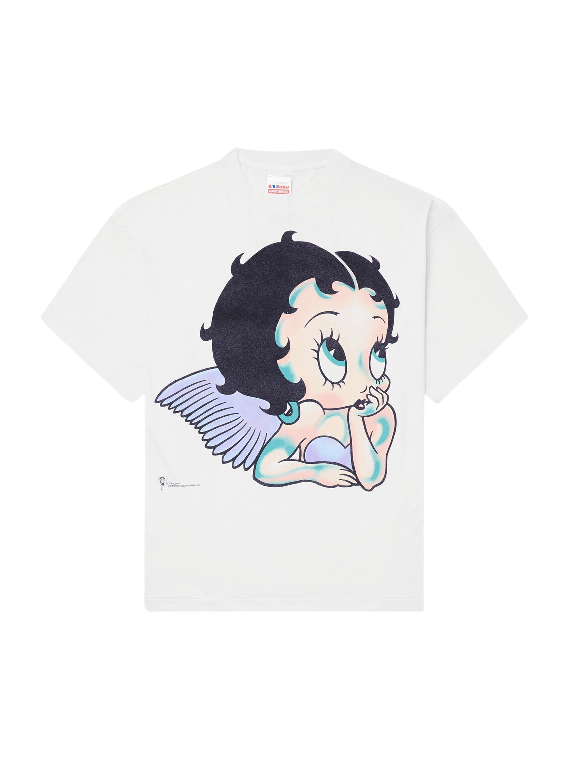 SAINT Mxxxxxx - Evangelion Distressed Printed Cotton-Jersey T