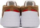 Nike Brown Sacai Edition Blazer Low Sneakers