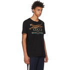 Gucci Black Classic Leopard T-Shirt