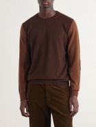 Maison Margiela - Colour-Block Wool Sweater - Brown