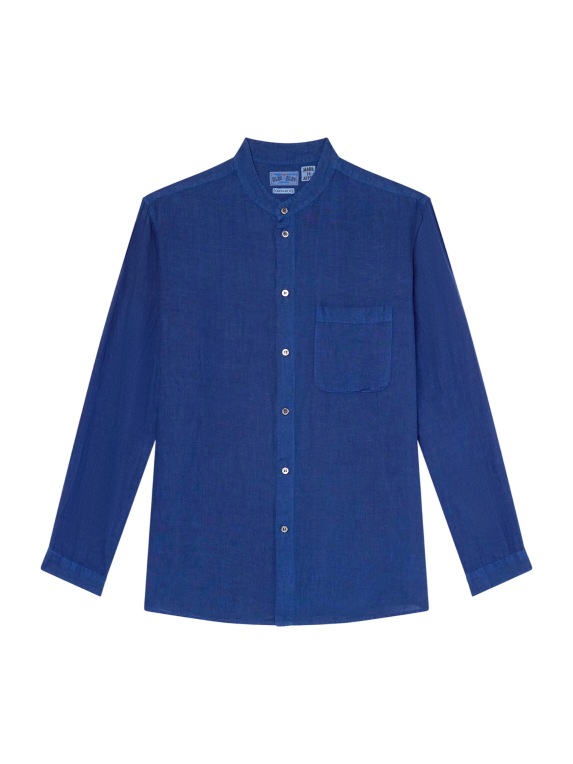 T.JAPAN chambray shirt ネイビー Blue Blue Japan - Cotton-Chambray Shirt - Blue Blue Blue Japan