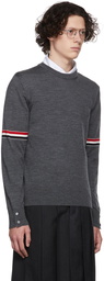 Thom Browne Gray Armband Sweater