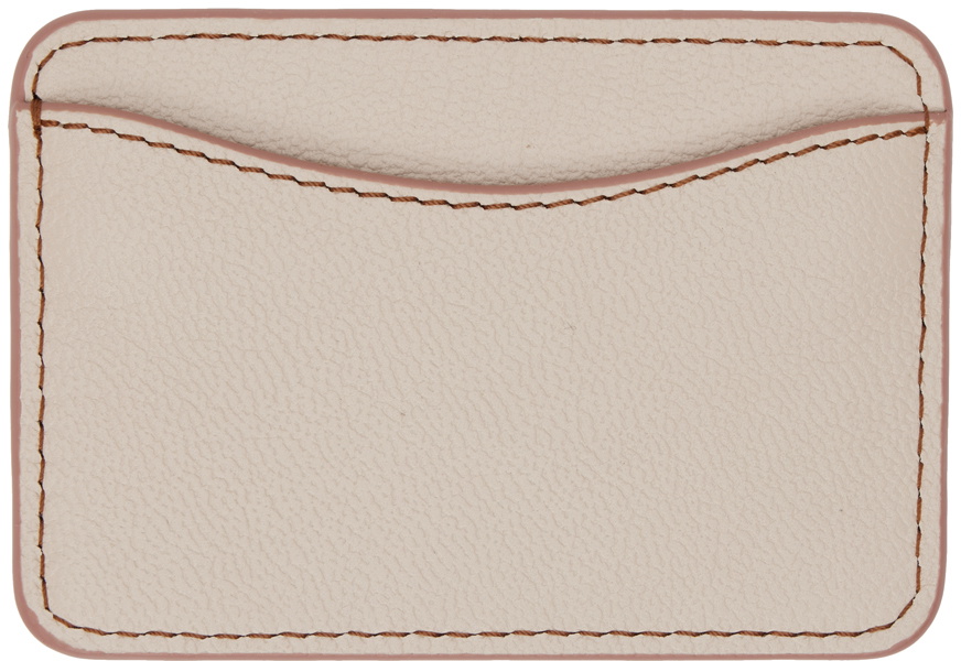 See by Chloé Tan & Beige Layers Card Holder