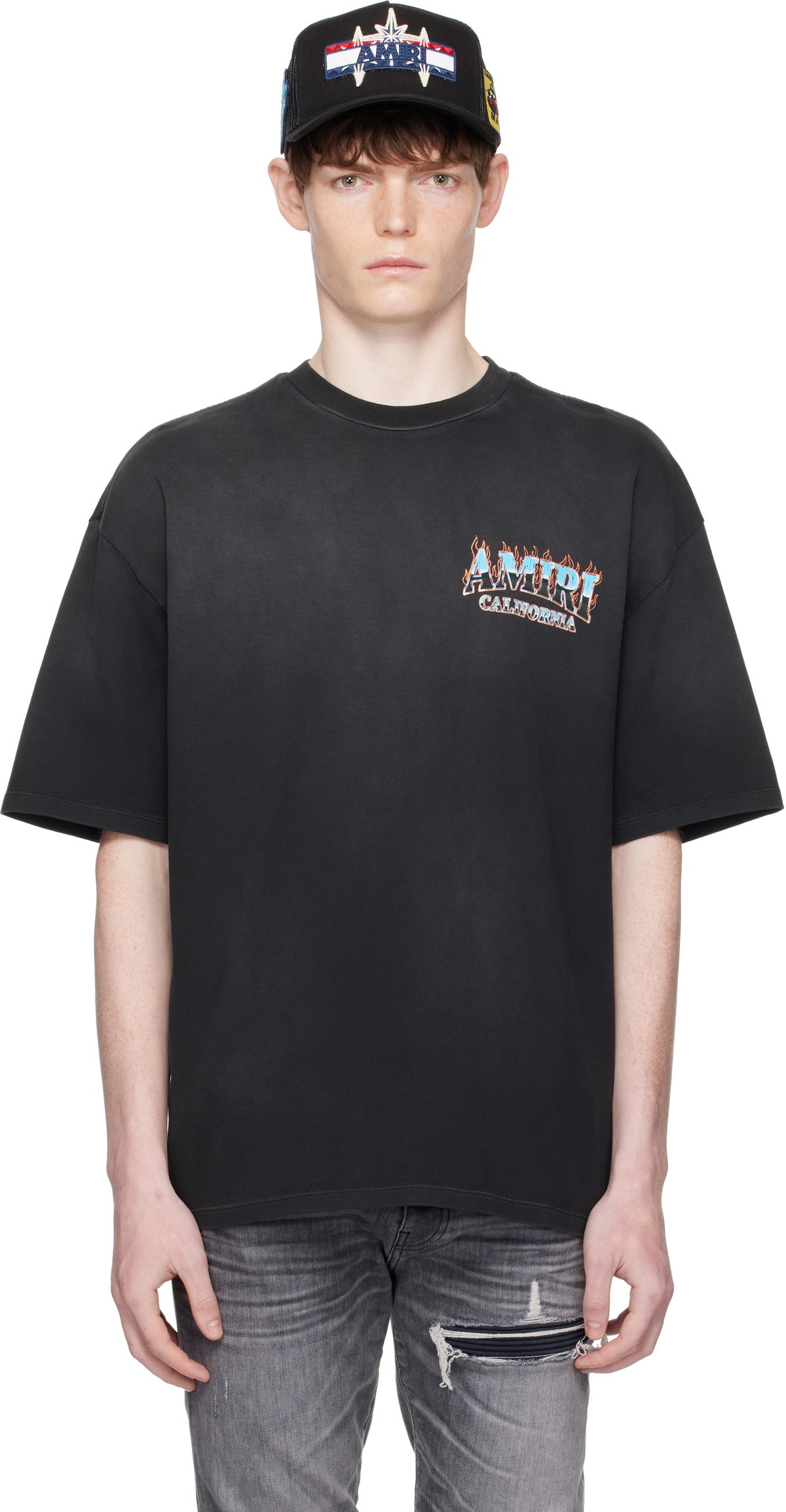 【関税込み】AMIRI ブラック Filigree Tシャツ AMIRI Black Filigree T-Shirt Amiri