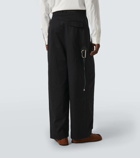 Loewe Low-rise cotton wide-leg pants