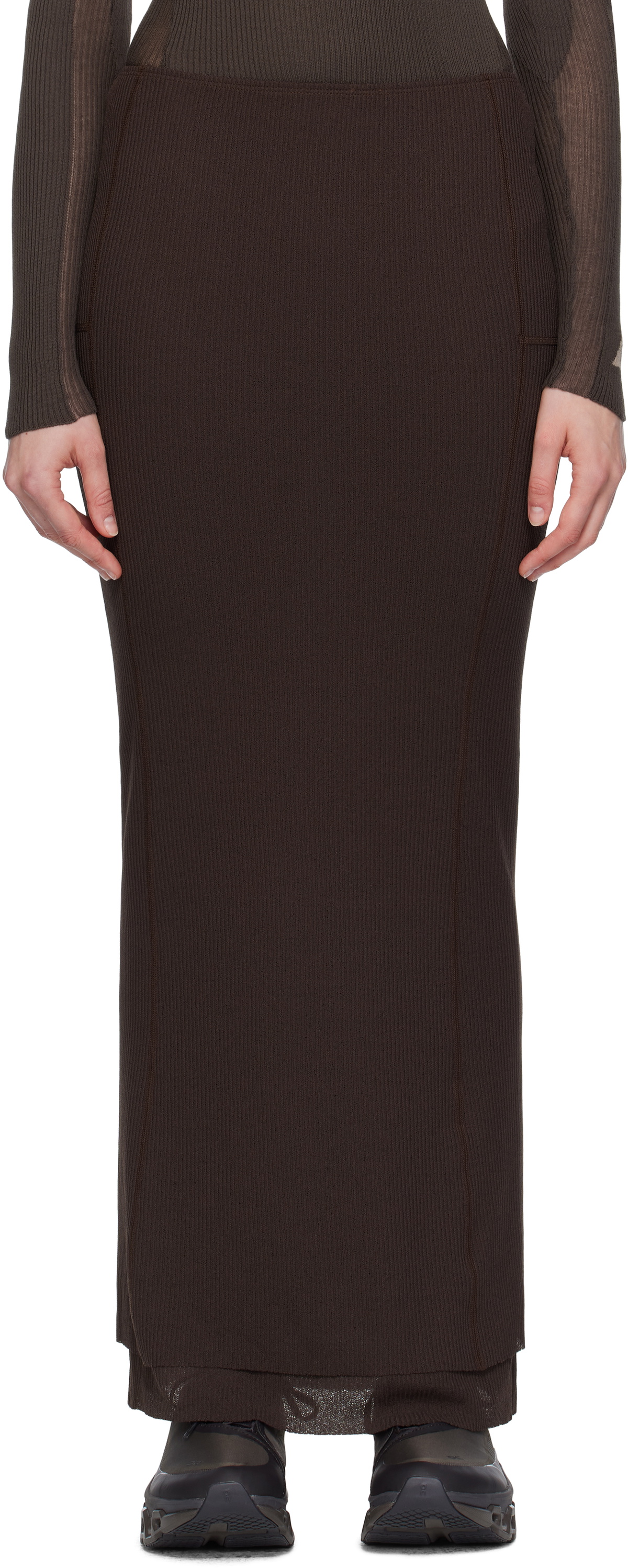 ROA Brown Long Sport Skirt