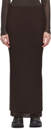 ROA Brown Long Sport Skirt