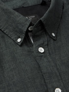 RAG & BONE - Tomlin Slim-Fit Button-Down Collar Linen Shirt - Gray - L