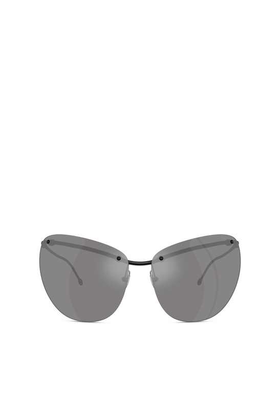 Photo: Diesel Wraparound shape sunglasses - Sunglasses - Unisex - Grey