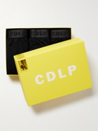 CDLP - Nine-Pack Stretch-Lyocell Boxer Shorts - Black