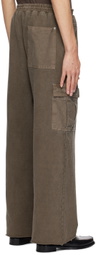 JieDa Brown Drawstring Cargo Pants
