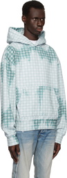 AMIRI Blue MA Quad Bleached Hoodie