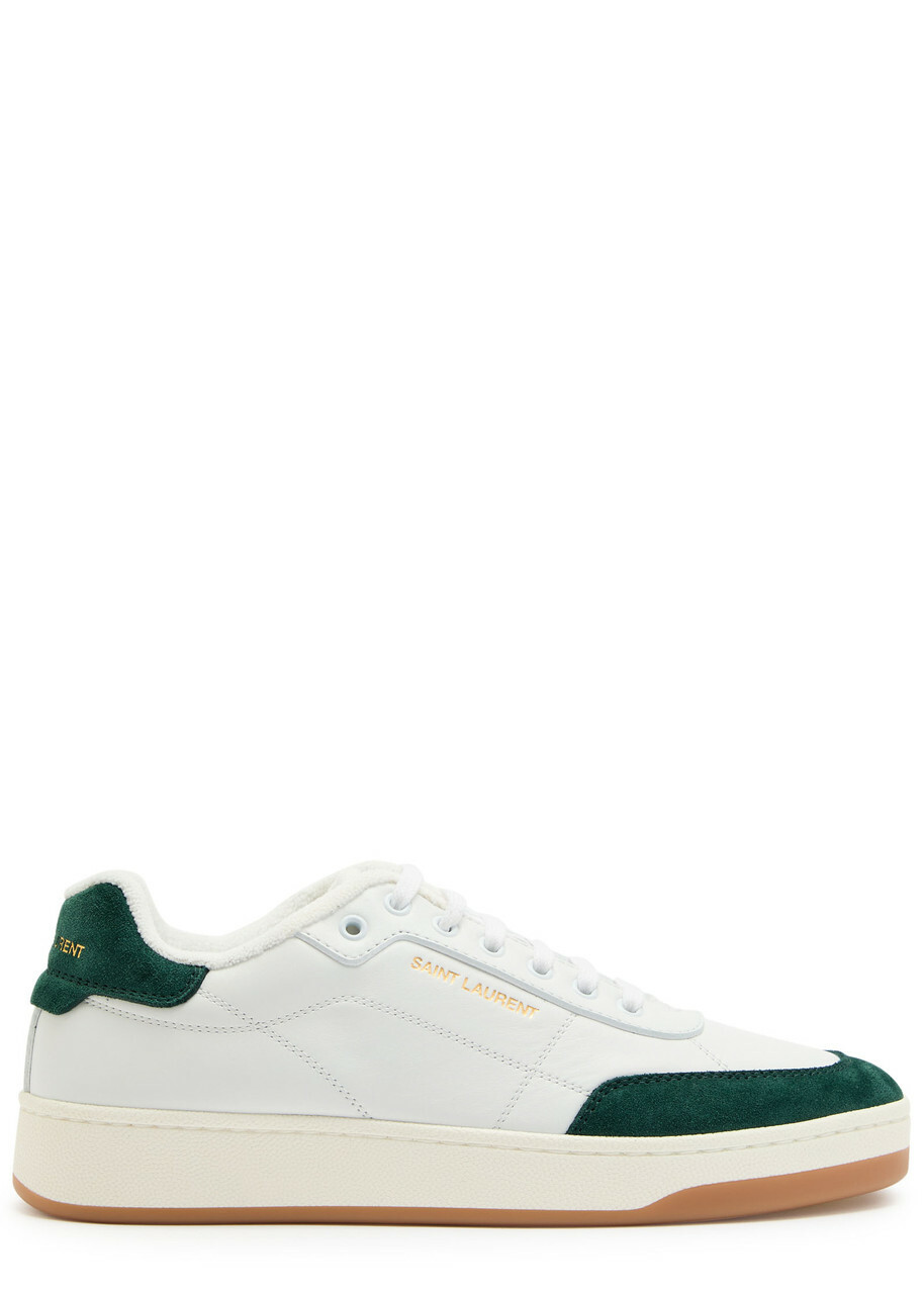 SAINT LAURENT - SL/61 Perforated Leather Sneakers - White Saint