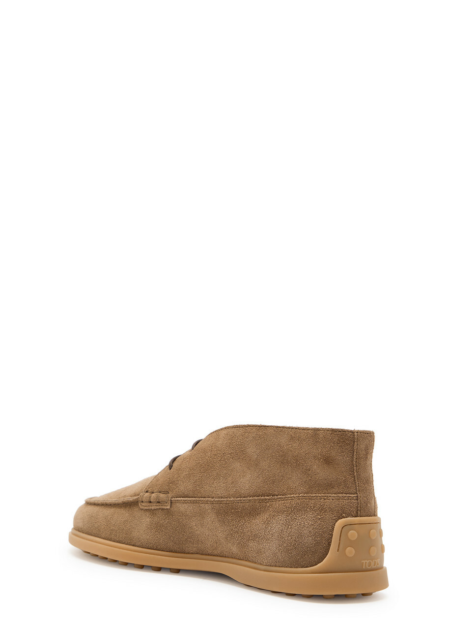 Tods Polacco Suede Boots Brown