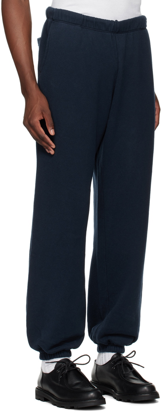 The Elder Statesman Navy Daily Sweatpants