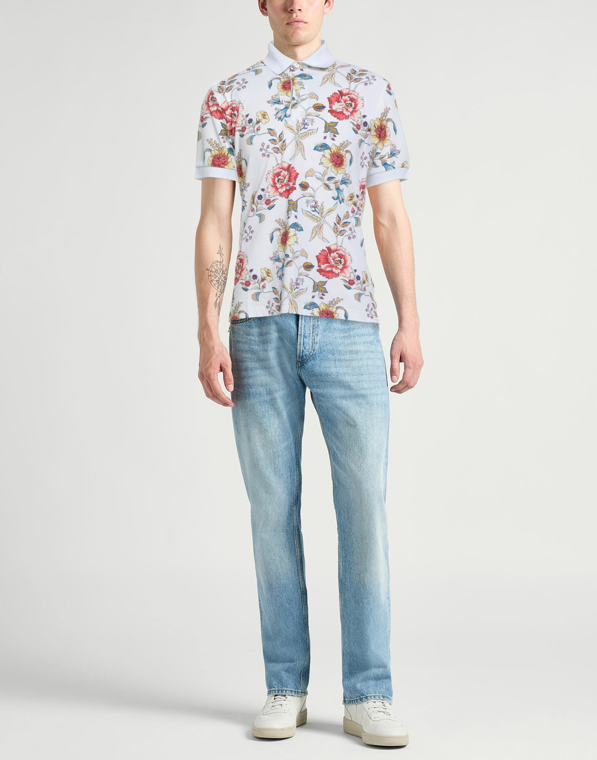 Etro Mens Polo shirt in White