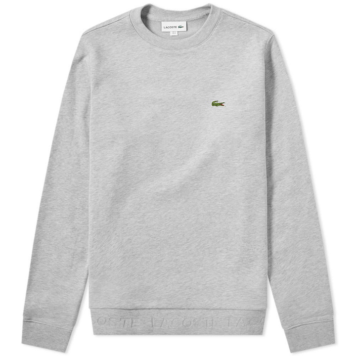 Photo: Lacoste Embossed Logo Hem Sweat