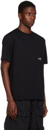 HELIOT EMIL Black 'HE' T-Shirt