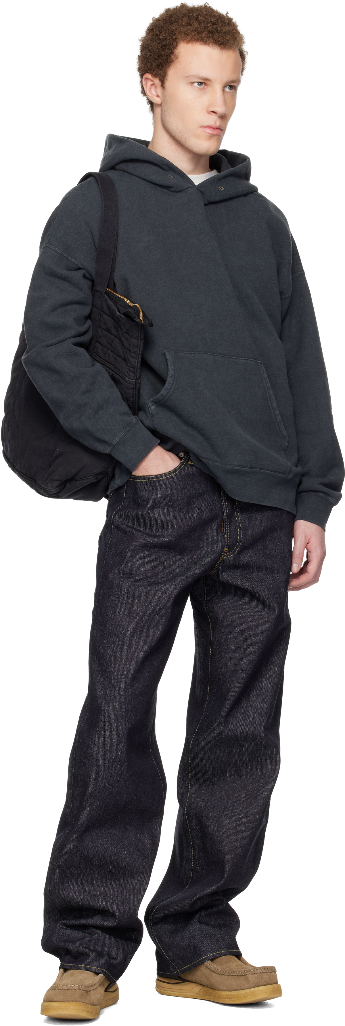visvim Black Jumbo SB P.O. DMGD Hoodie
