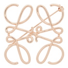 Loewe Rose Gold Anagram Brooch