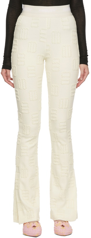 Photo: AMBUSH Off-White Monogram Flare Lounge Pants