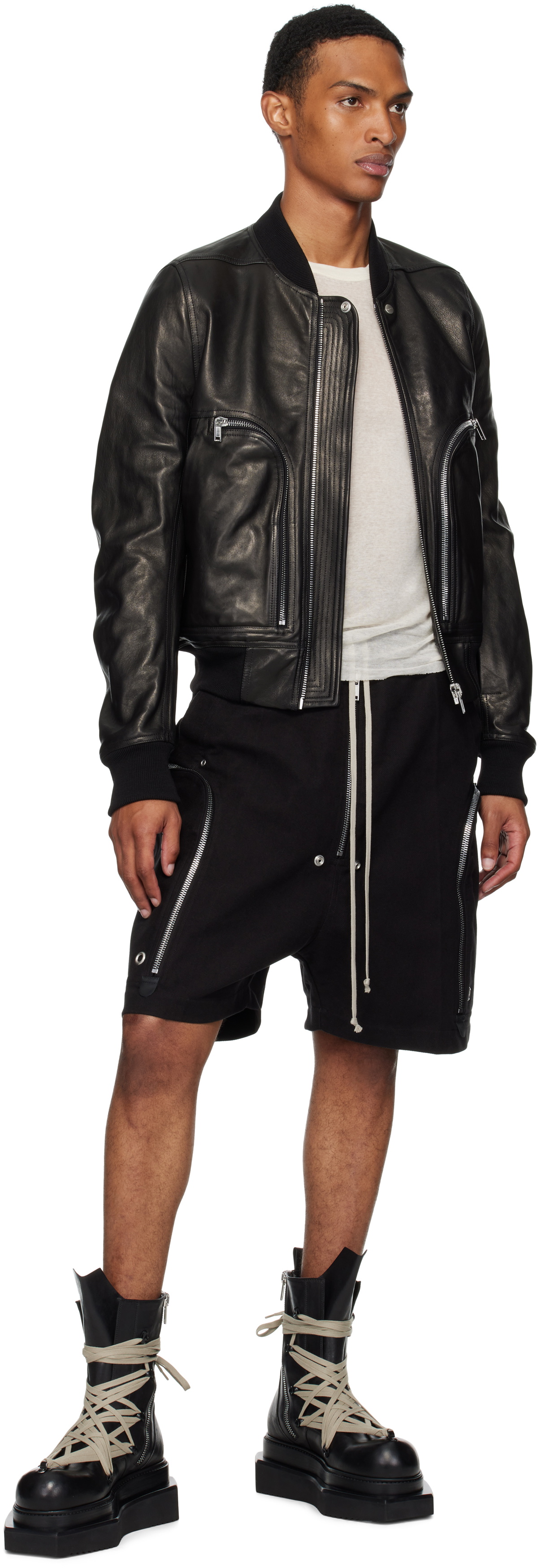 Rick Owens Black Concordians Bauhaus Bela Shorts Rick Owens