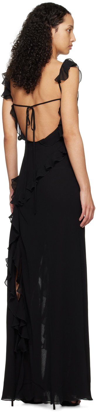GUIZIO Black Avila Maxi Dress