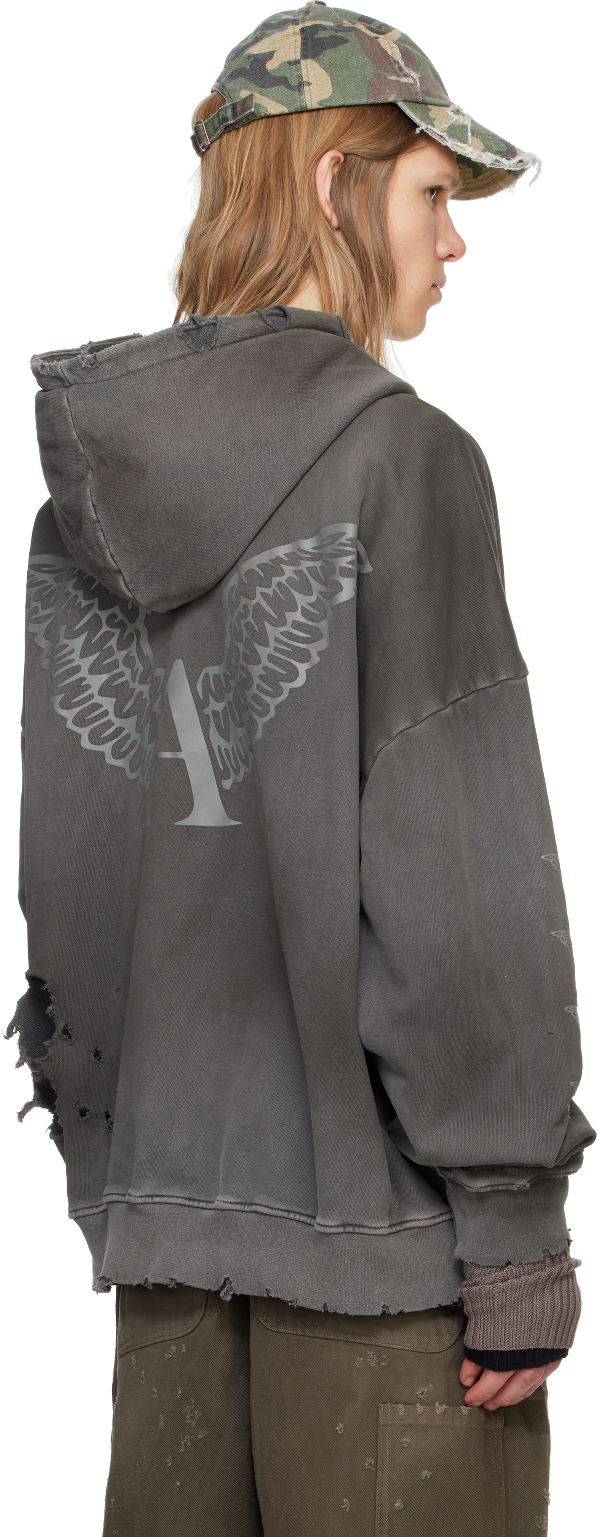 【ALEXANDER DIGENOVA】SCRAP LOGO HOODIE フーディ パーカー Scrap Logo Hoodie: Dirty Grey – ALEXANDER DIGENOVA
