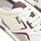 Rhude Men's Racing Sneakers in White/Maroon/Beige