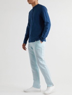Orlebar Brown - Alexander Straight-Leg Linen and Cotton-Blend Trousers - Blue